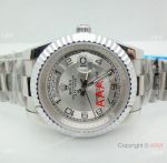 High Quality Copy Rolex Day-Date Stainless Steel Arabic Dial 40mm